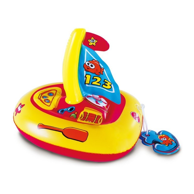 Barquito hinchable para el baño